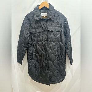 Black Tribal quilted coat
